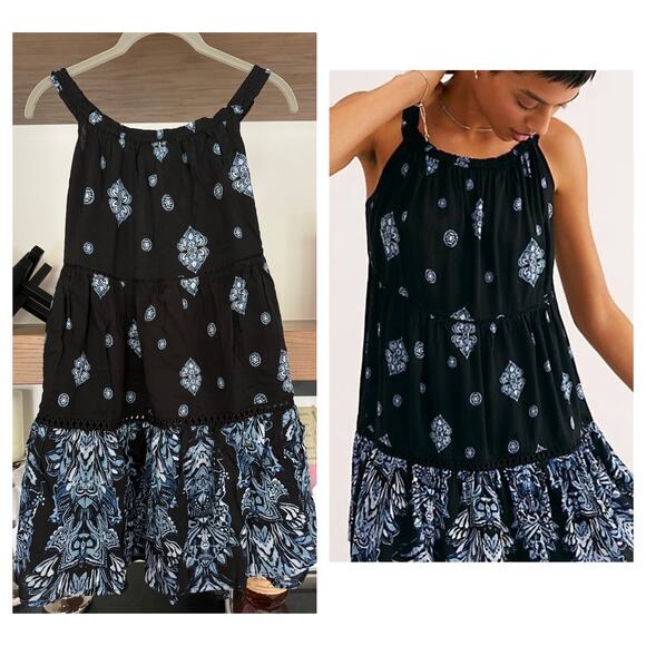 Free People Talk To Me Trapeze Dress - Picture 1 of 5
